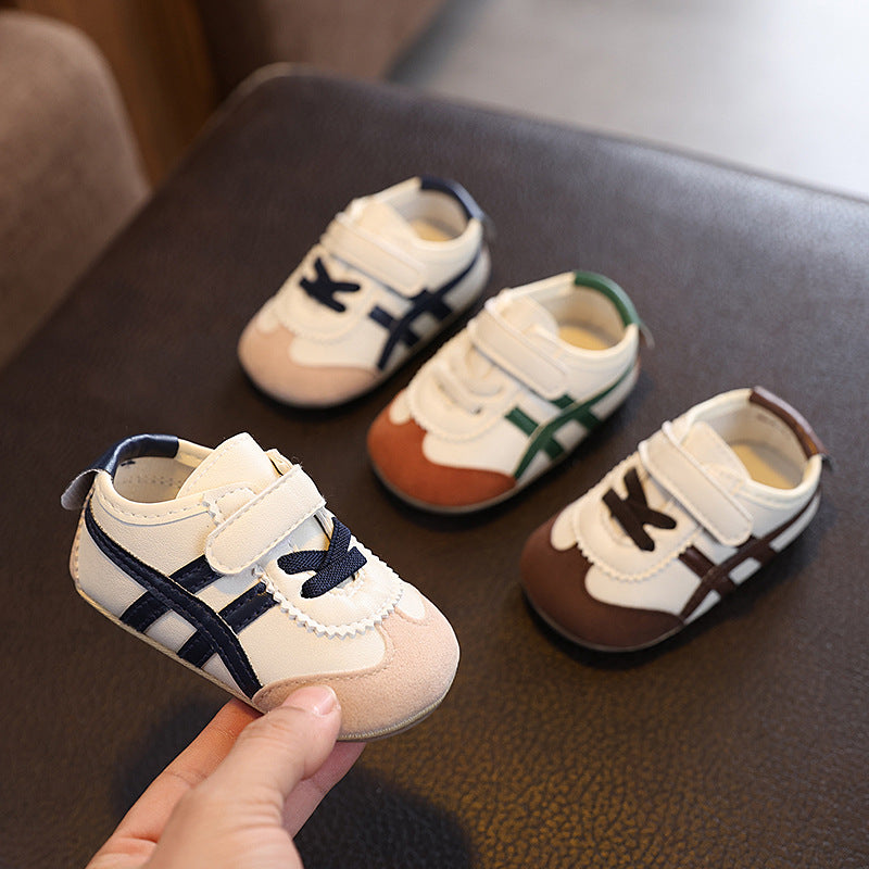 0-1 year old baby learning shoes non-slip infant spring and autumn boys and girls baby soft soles do not fall off shoes 6-12 months