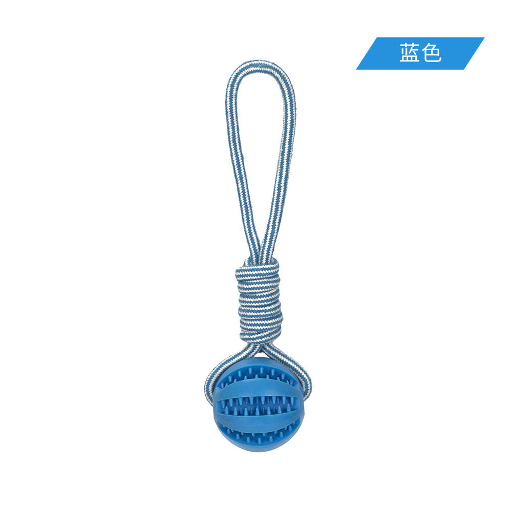 Wholesale drawstring dog toy missing food ball pet supplies spot grinding teeth cleaning teeth resistant to chewing interactive toys