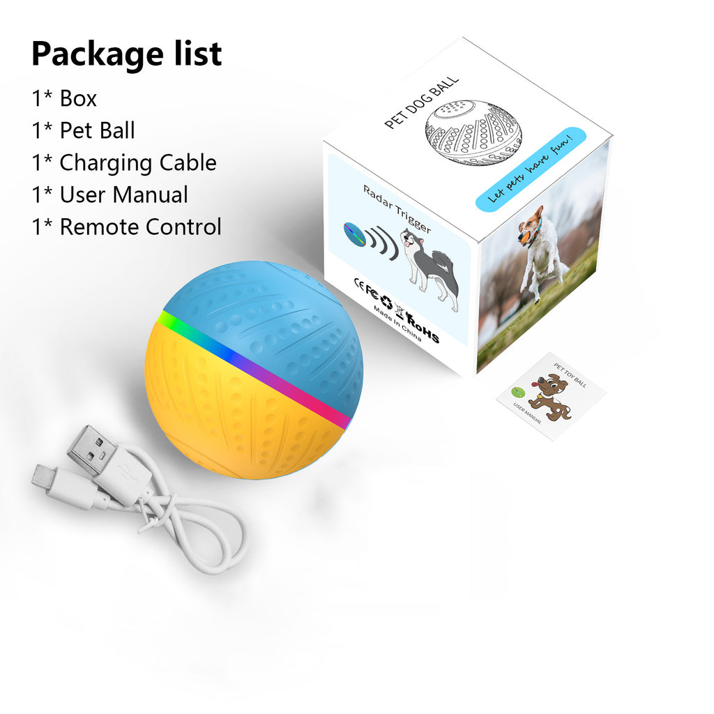 TEMU popular Amazon interactive pet automatic dog toy ball electric smart ball wicked ball O3
