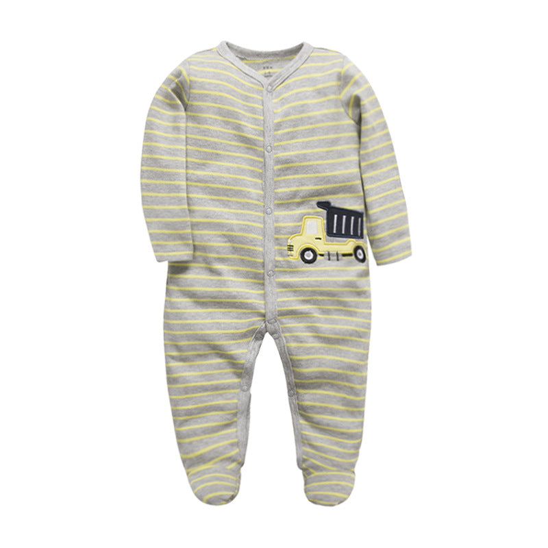 Manufacturers wholesale baby jumpsuits with feet and rompers for newborns jumpsuits with farts romper spring and autumn pajamas baby clothes