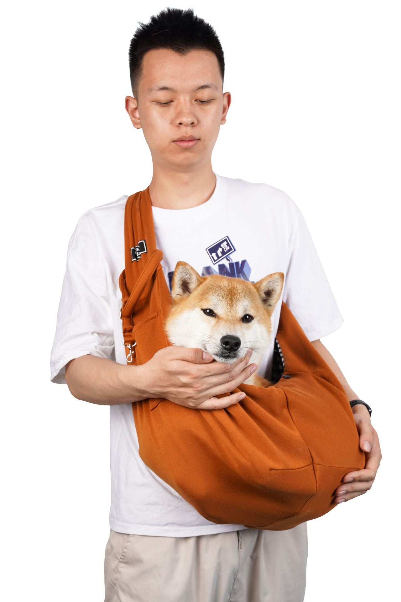 Crossbody breathable dog folding pet bag large capacity pet supplies wholesale cross-border dedicated to go out portable cat bag