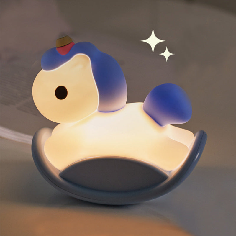 Cross-border cloud silicone night light pat light charging desk lamp baby special night light net celebrity bedside lamp ornaments