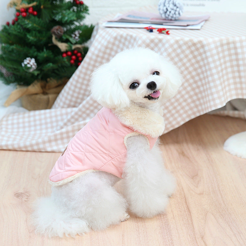 Pet clothing Teddy puppy clothes Japanese and Korean small cotton jacket small and medium-sized dog clothes Pomeranian pet clothing supplies