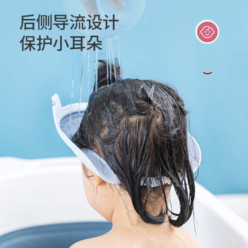 Baby shampoo cap waterproof ear protection cap silicone children shampoo toy baby bath cap child shampoo cap