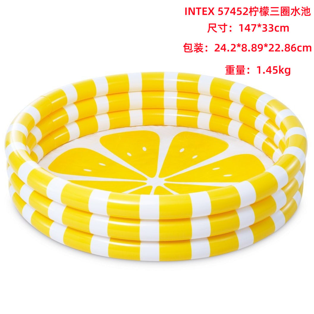 INTEX thickened swimming pool fishing pool inflatable ball pool baby paddling pool swimming pool home with slide swimming pool