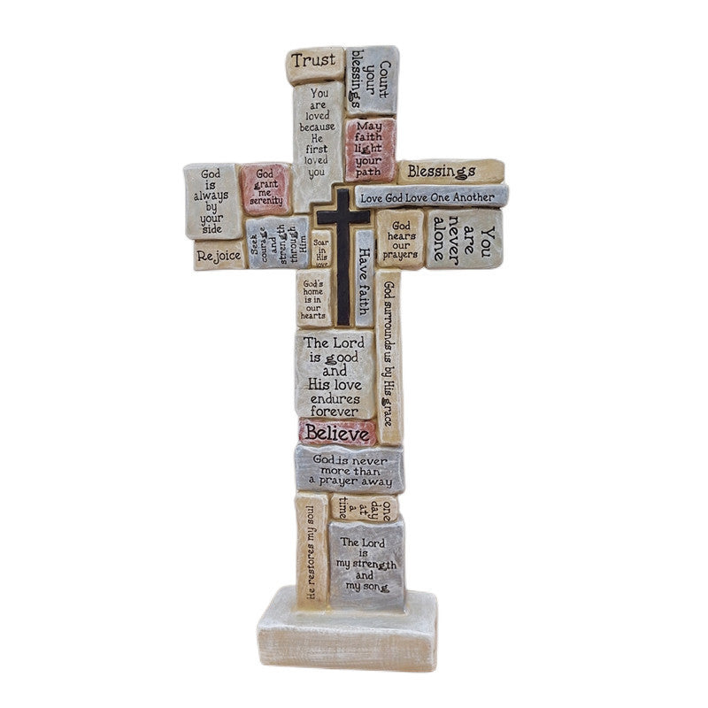 Cross prayer Halloween tombstone memorial home interior scene garden decoration