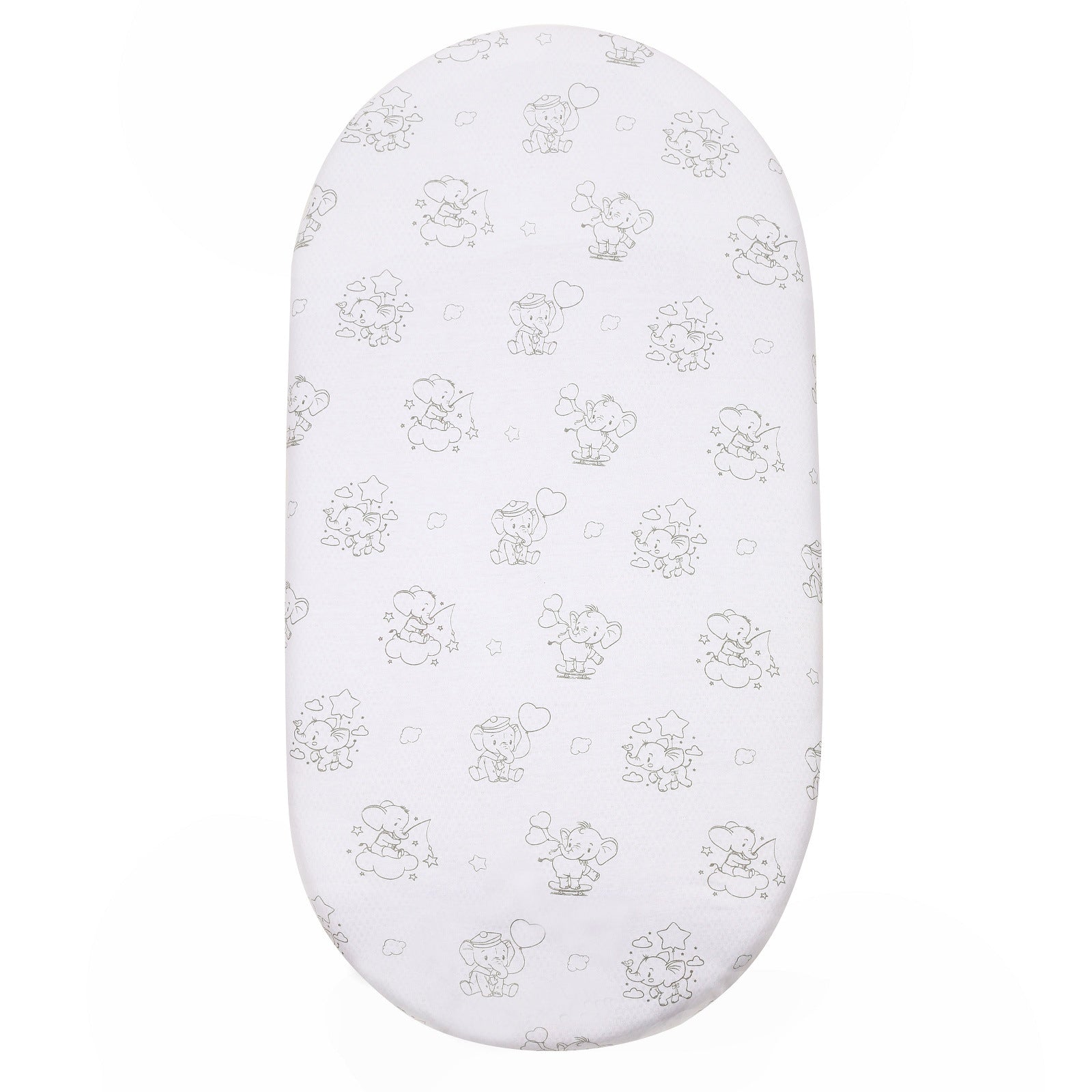 Manufacturers wholesale baby polyester cotton knitted cartoon printed bed sheet baby cradle bed sheet small size mattress cover