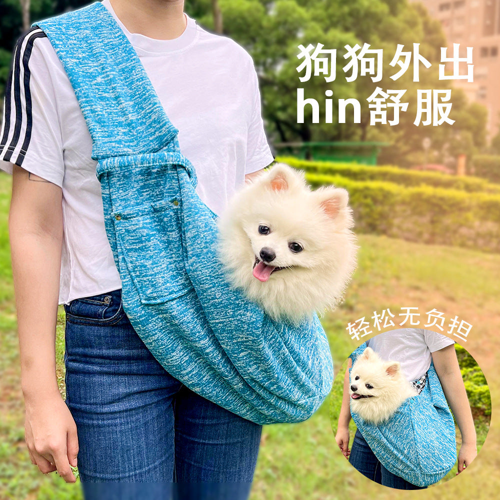 Cross-border cat pet backpack new autumn and winter shoulder bag messenger bag cat bag dog outing bag dog supplies Bichon