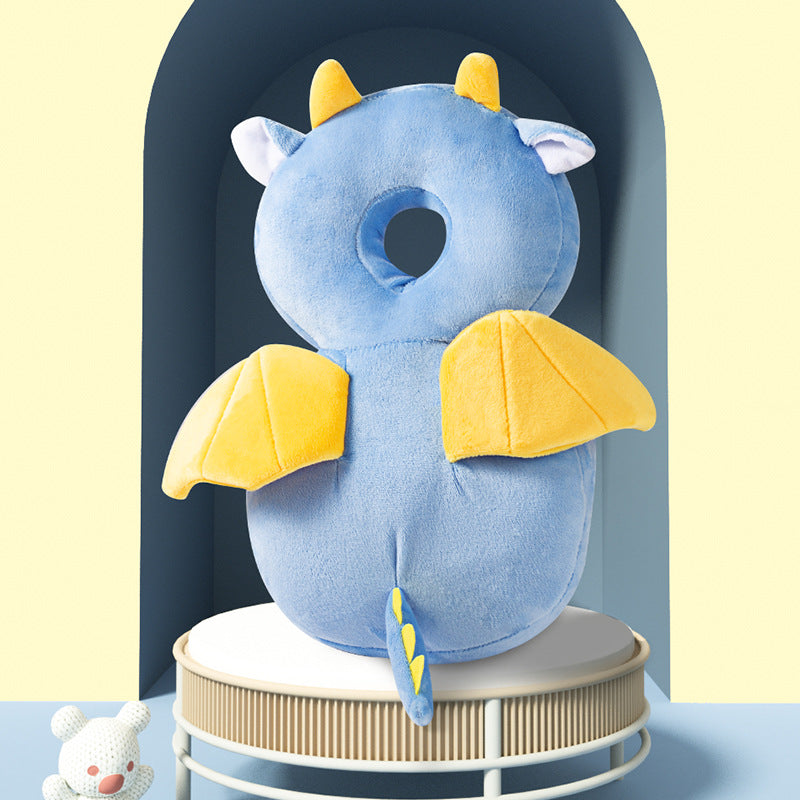 Baby headrest spring and autumn breathable plush headrest anti-fall baby protection pad toddler cap wholesale