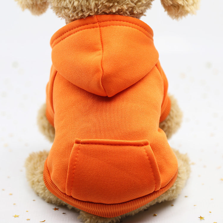 Autumn and winter sweater denim pocket two-legged clothes sports wind pet clothes dogs cats pet clothes supplies