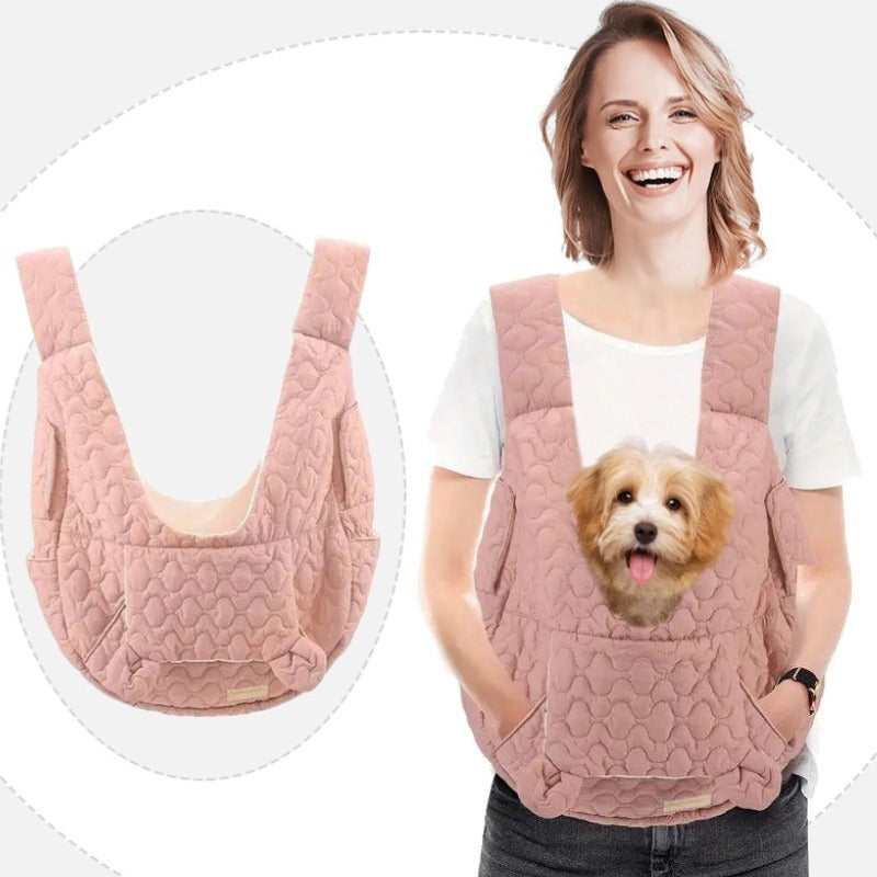 New portable pet chest bag oversized dog bag cat bag soft breathable Bichon bag travel bag pet bag