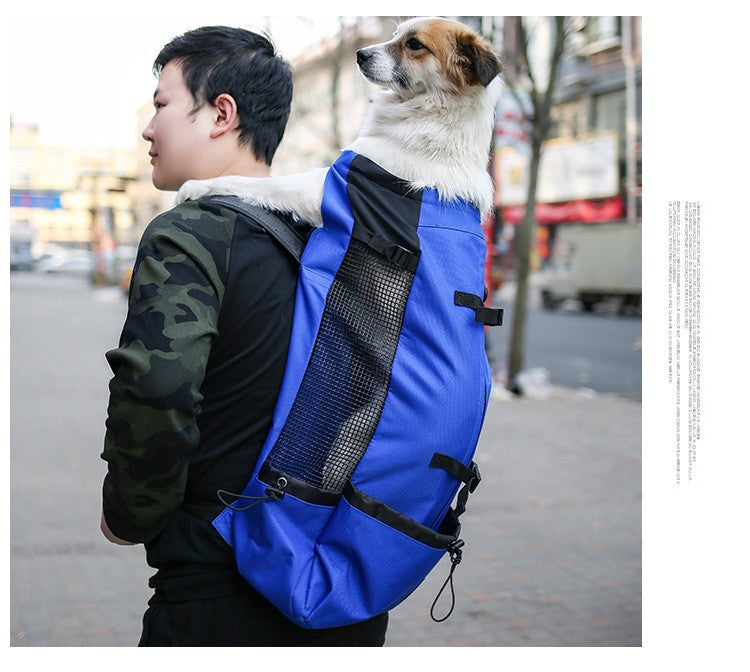 Pet backpack traveler dog head bag ventilation breathable washable bicycle outdoor shopping backpack