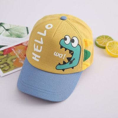 Children's hat spring and autumn thin cartoon duckbill cap boys and girls baseball cap sunshade baby sun protection hat cute