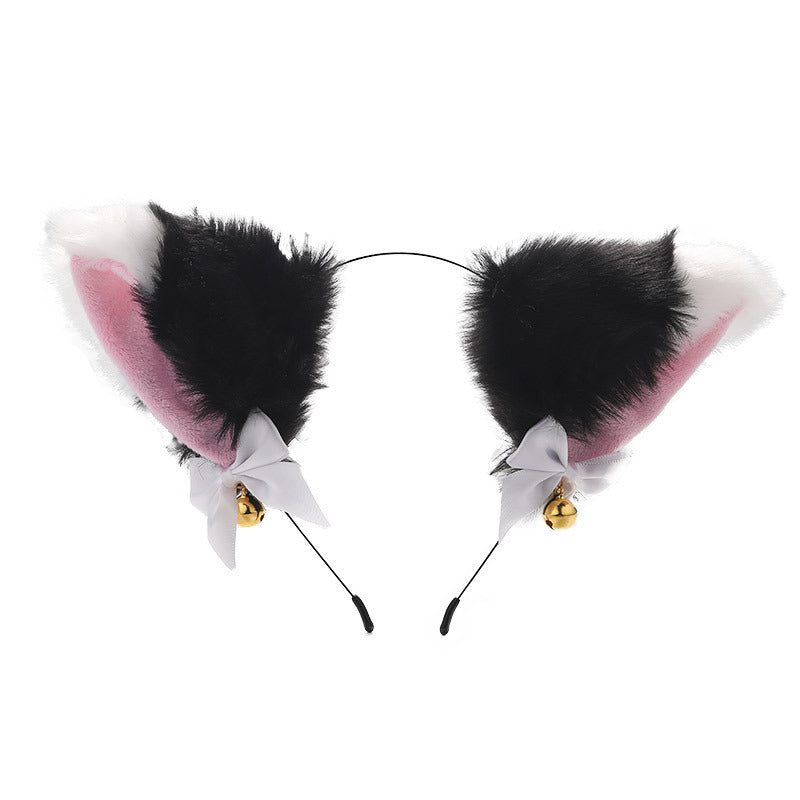 Amazon cross-border cat ear bell headband Cos cat girl hair accessories Christmas Halloween headdress accessories