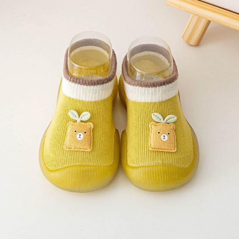 Baby learning shoes non-slip soft sole baby shoes breathable mesh socks shoes one-step boys and girls shoes spring and summer 1 year old