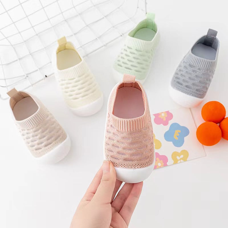 Spring and summer new breathable baby toddler shoes indoor non-slip baby front step shoes soft sole boys and girls children shoes wholesale