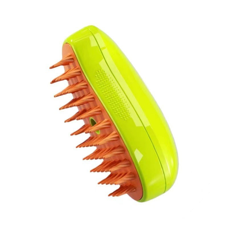 New cross-border mango pet comb cat and dog electric spray brush massage comb one-button spray anti-flying hair massage wash