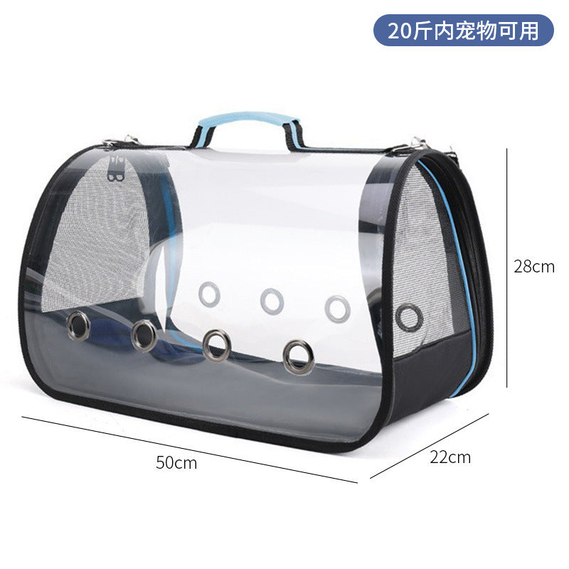 Wholesale cat bag convenient pet folding pet bag cat breathable space capsule single shoulder portable dog backpack