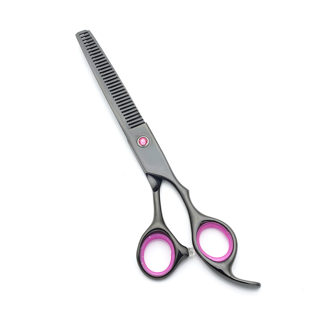 Factory direct sale pet scissors dog grooming hair trimming curved scissors teddy thinning teeth scissors pet grooming scissors set