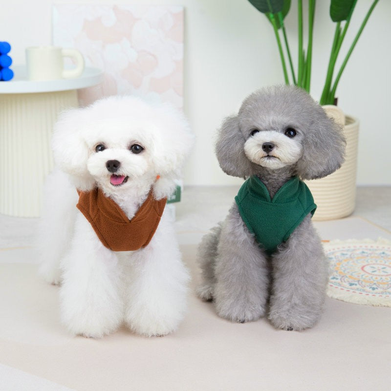 Amazon's hot-selling pet clothes for autumn and winter, new pet fleece clothing, traction-resistant warm vest