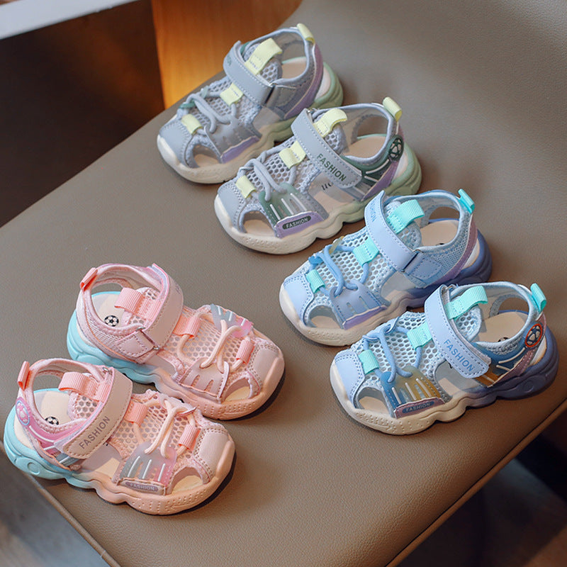 New summer children's sandals baby toddler shoes girls sandals boys sports beach shoes breathable mesh