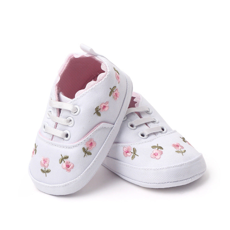 New foreign trade wholesale baby shoes denim embroidered baby shoes toddler shoes 1483