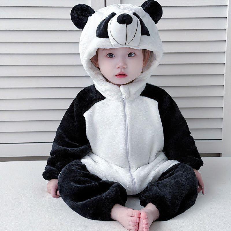 Autumn baby clothes jumpsuit thick baby children pajamas outdoor clothes Anyang children's clothing type A long-sleeved climbing clothes