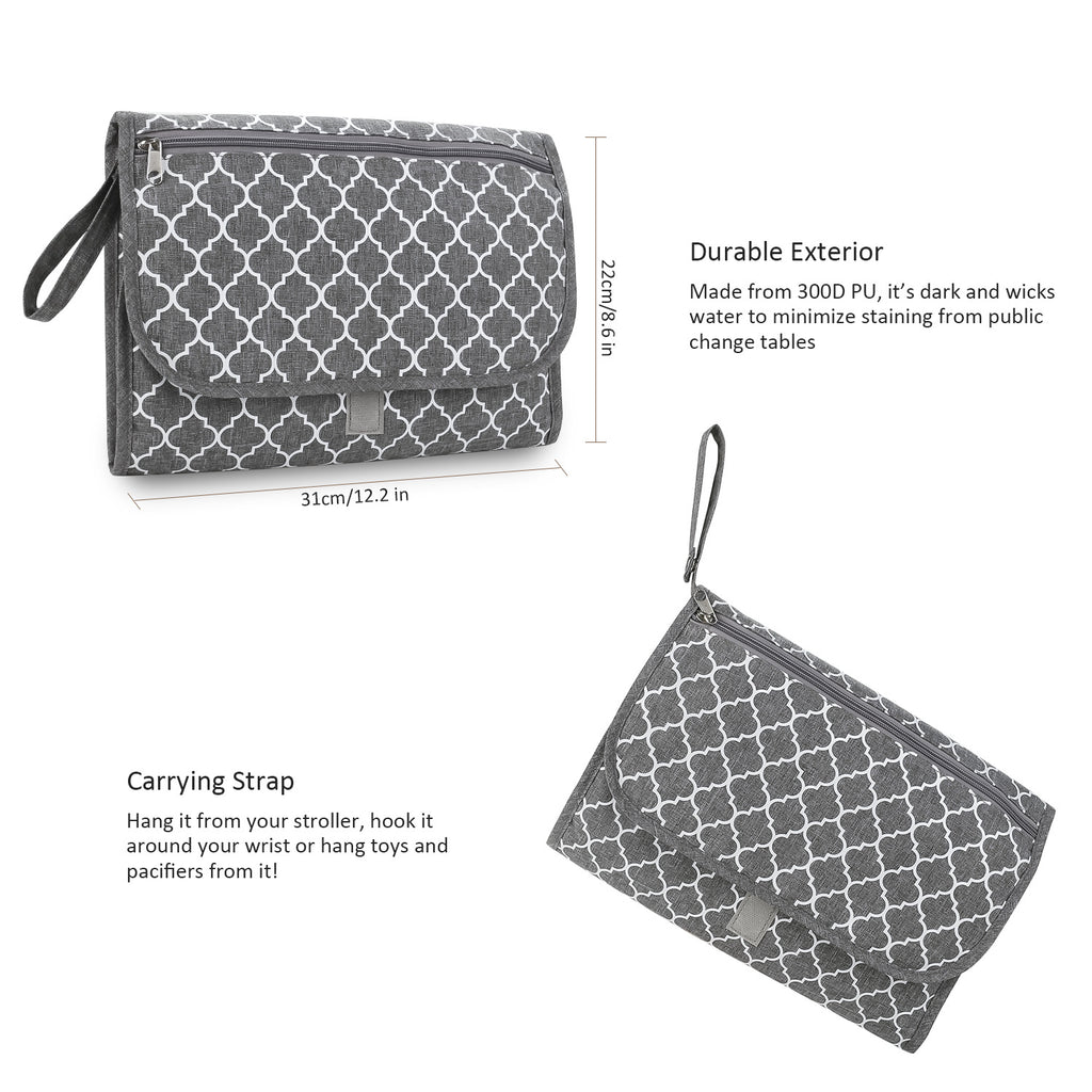 CPC baby changing diaper mat mother and baby travel portable waterproof diaper mat wet wipes bag mommy bag simple
