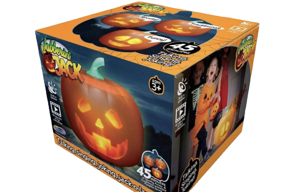 Mindscope jabberin Jack Talking Pumpkin Lantern Christmas Halloween Pumpkin Lantern Projection
