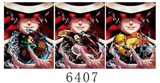 Anime 2D mobile phone stickers modern 3D mini mobile phone stickers refrigerator 3D decorative stickers Halloween creative stickers