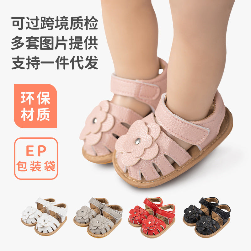 2022 New Summer Sandals Breathable Stitched Rubber Sole Non-Slip Sandals Baby Shoes Baby Shoes Baby Shoes