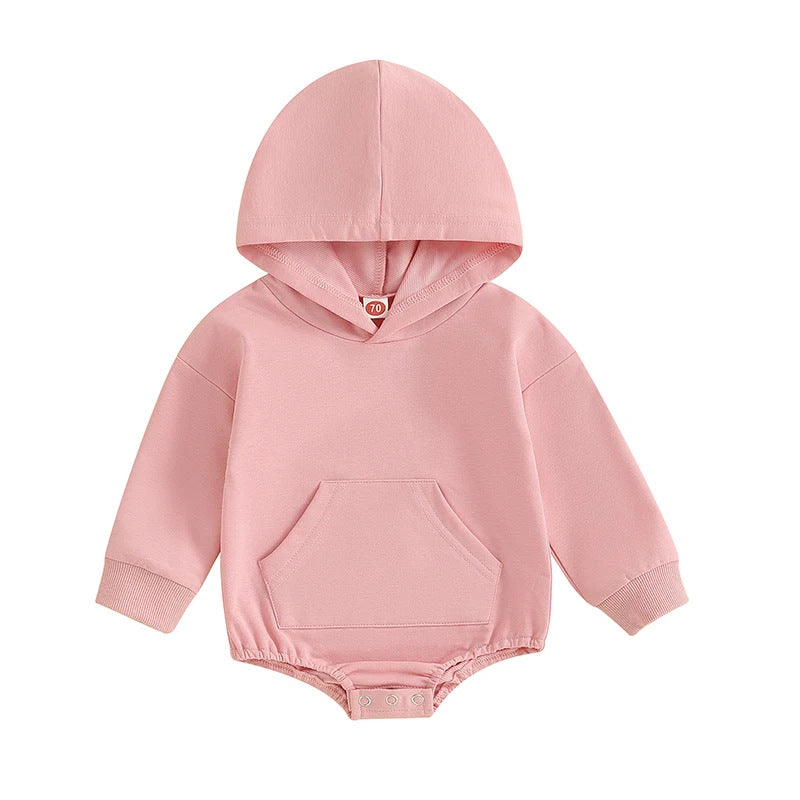 Baby autumn and winter jumpsuit hooded jumpsuit newborn toddler cross-border foreign trade jumpsuit romper soft and comfortable