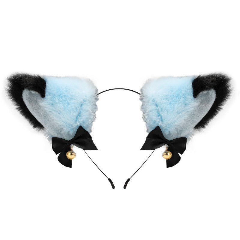 Amazon cross-border cat ear bell headband Cos cat girl hair accessories Christmas Halloween headdress accessories