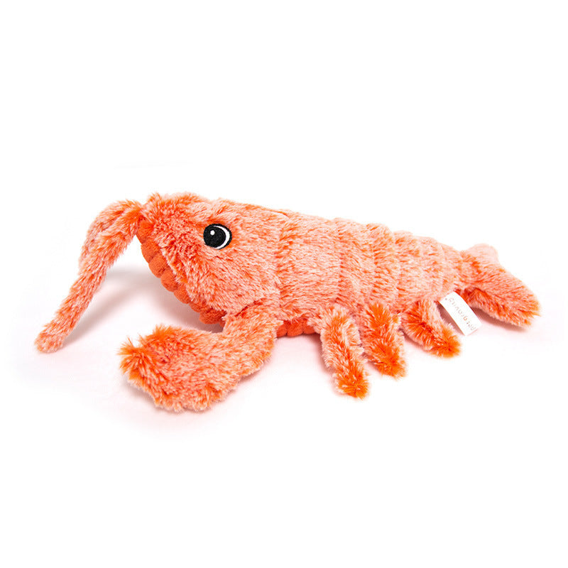 Gravity Jumping Shrimp Crazy Big Lobster Electric Shrimp Crazy lobster USB Plush Pet Toy