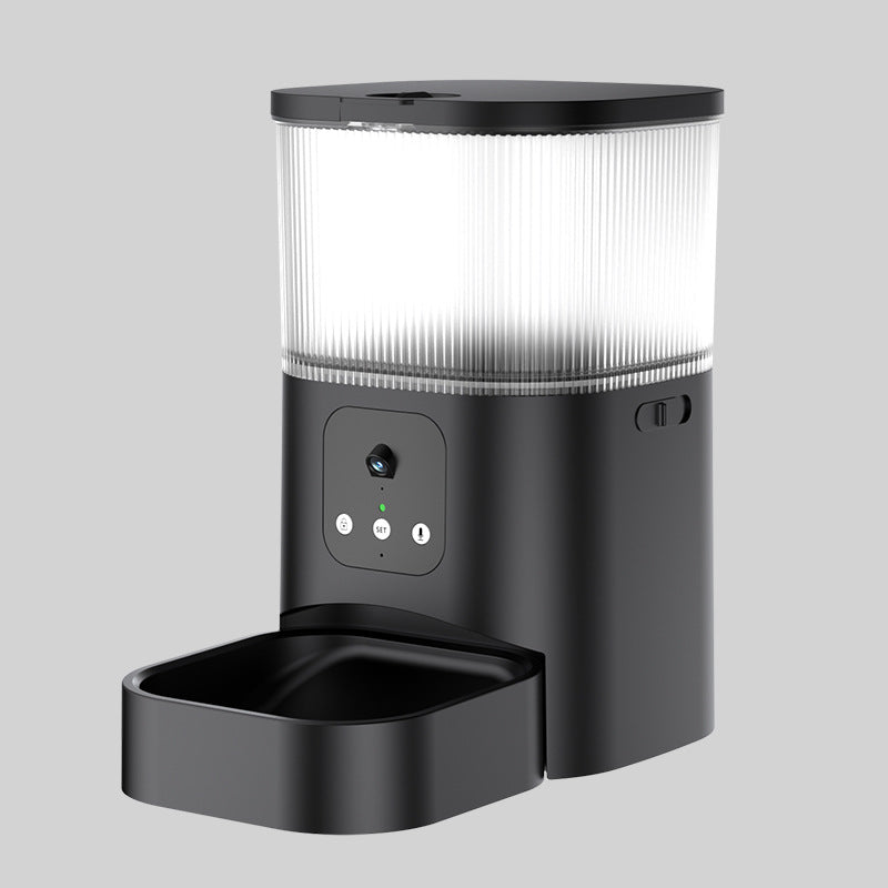New pet intelligent automatic feeder cat timing quantitative remote feeding machine voice and video feeding machine