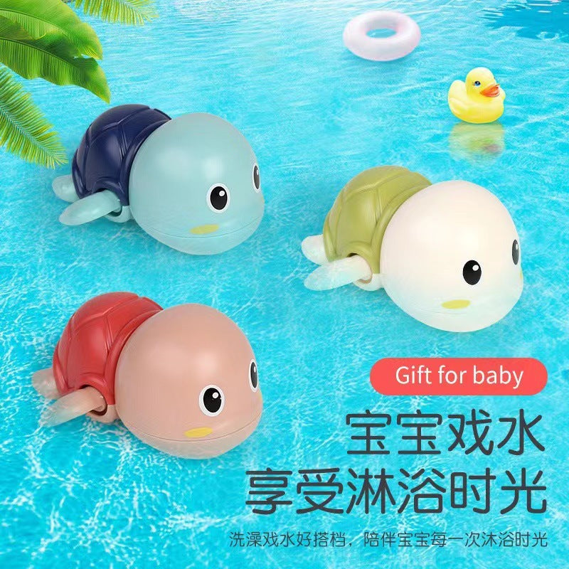 Cross-border baby bathing and playing in the water mini turtle, dolphin, duck, children bathing and swimming frog toy 66