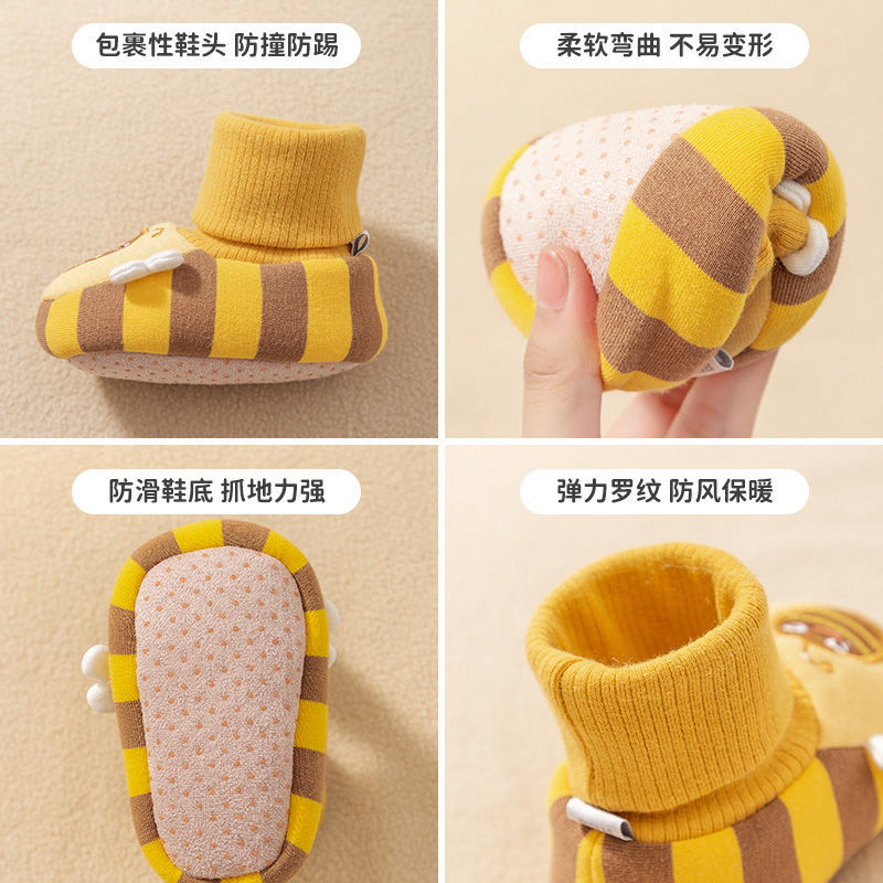 Baby shoes autumn and winter March-June-December boys and girls new style soft soles non-slip front shoes for newborns