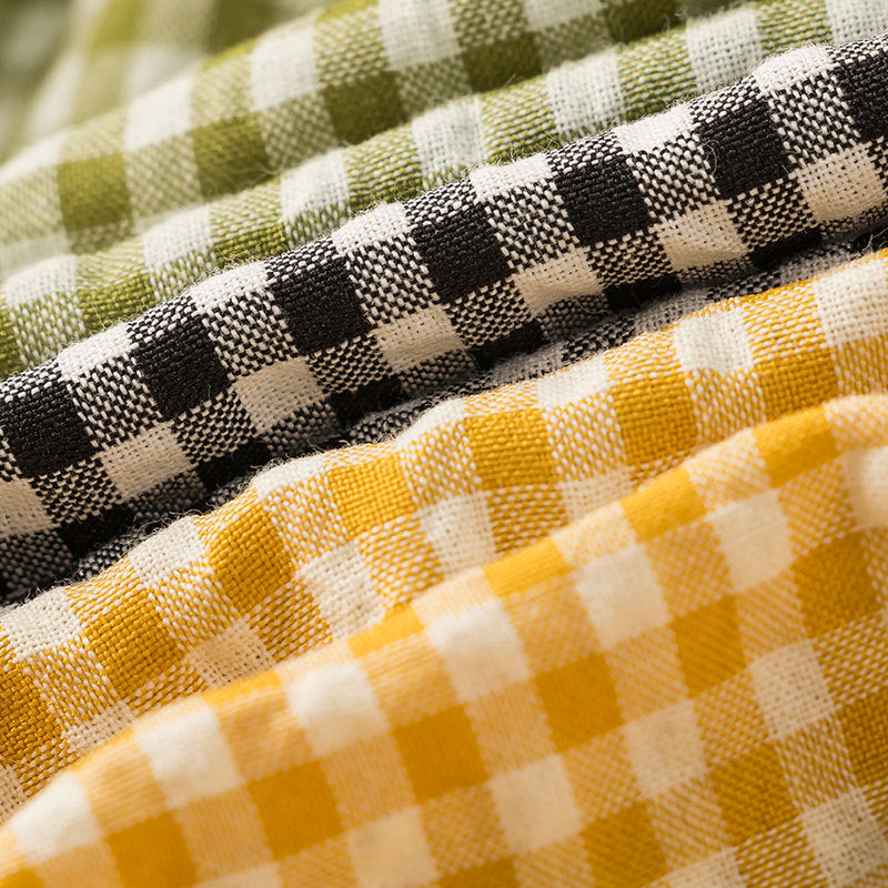 Korean version of ins children's clothing newborn clothes fart clothes thin baby bubble yarn plaid baby sling dress