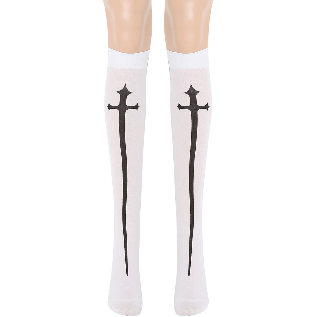 S-XXL Halloween leather nun costume PU leather punk nun costume Nun costumeCOS uniform