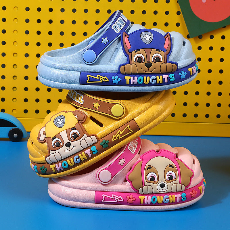 Paw Patrol Summer Children's Cartoon Croc Shoes for Men and Women Baby Home Non-Slip Sandals Caterpillar Sandals Wholesale
