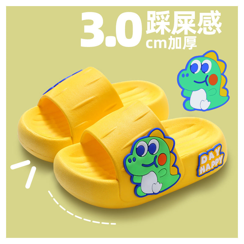 Children's slippers that feel like stepping on shit, summer girls' indoor home soft-soled cute unicorn baby little girl's slippers