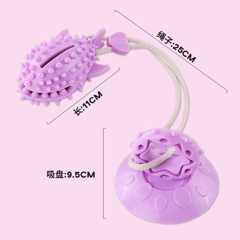 Pet dog toy suction cup food leakage tension resistance chewing teeth boring artifact large dog puppy toy wholesale