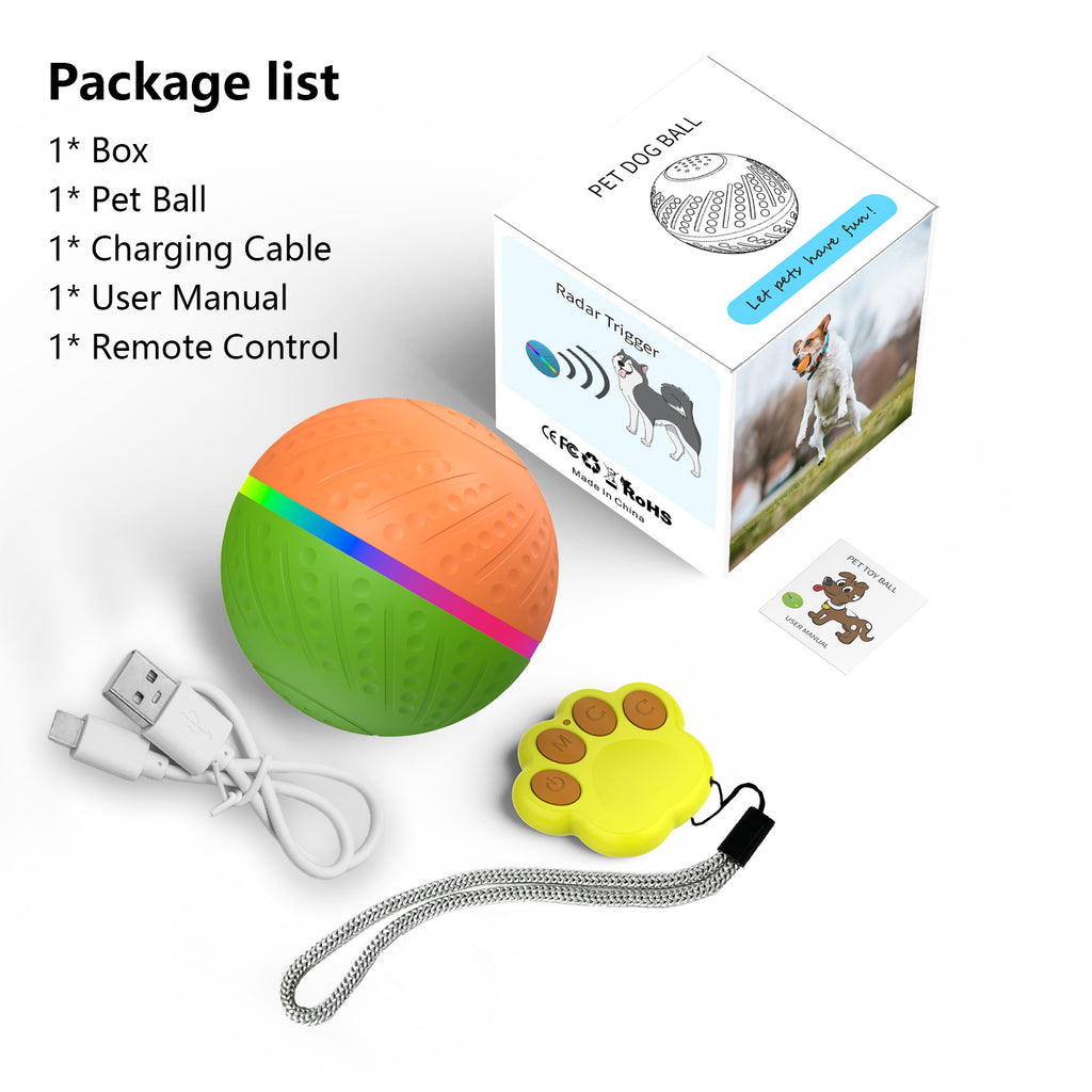 TEMU popular Amazon interactive pet automatic dog toy ball electric smart ball wicked ball O3