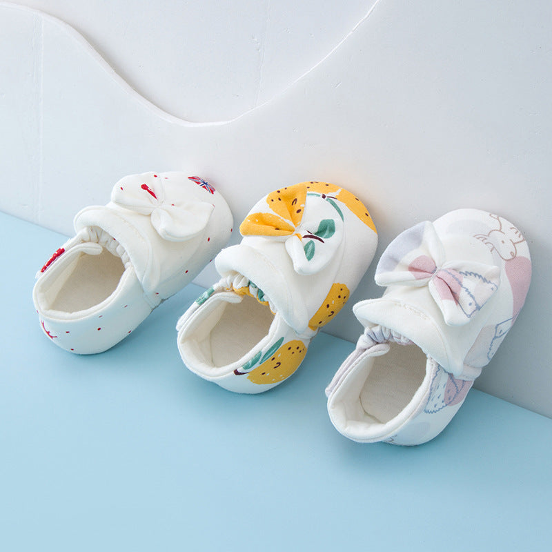 One-year-old baby girl toddler shoes spring and autumn soft sole baby shoes 6-12 months cute girl princess shoes