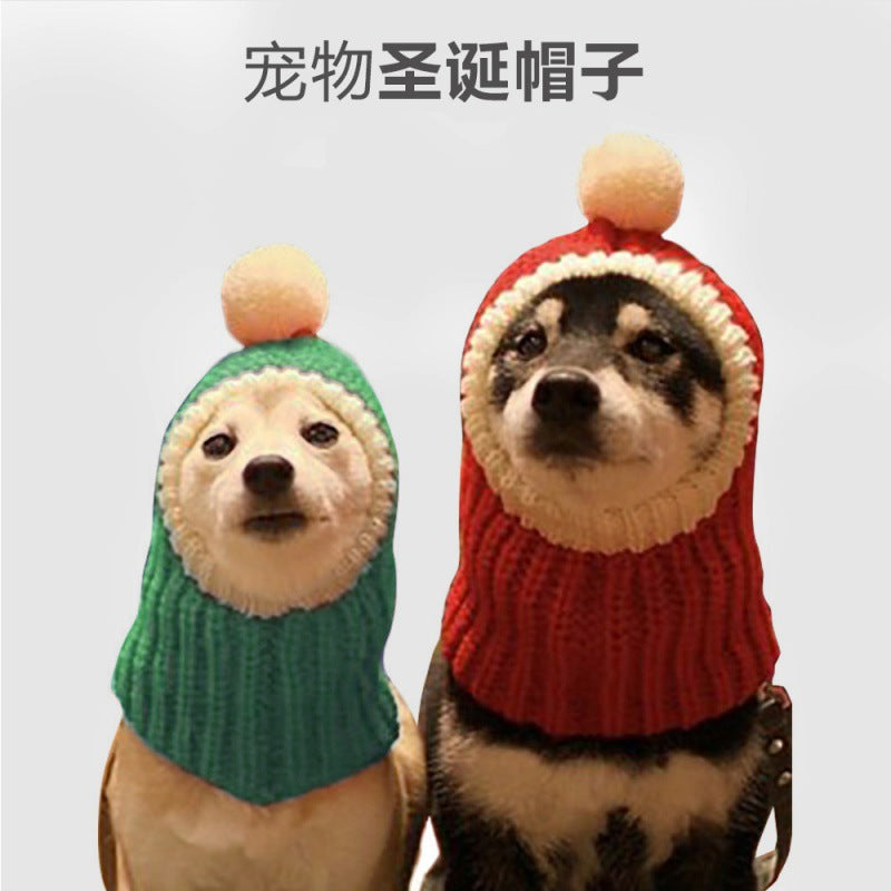Amazon Pet Christmas Cape Hat Holiday Suit Dog Transformation Costume Christmas Dress Up Pet Clothes