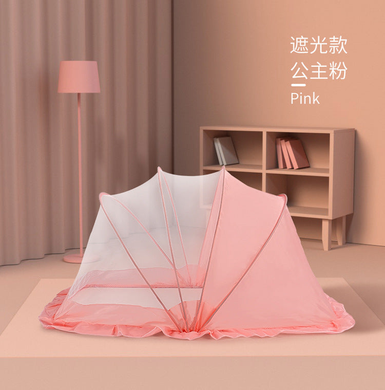 Baby bed mosquito net portable foldable encryption baby mosquito net children's yurt free installation blackout mosquito net