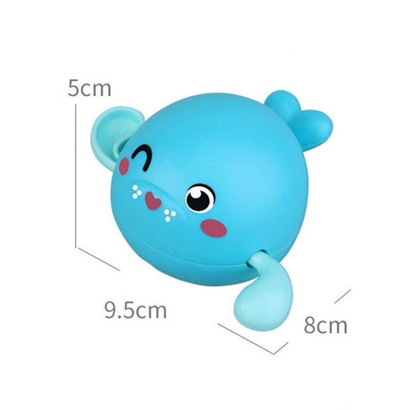 Douyin hot selling children's bathroom water swimming little penguin crab chain cool swim baby bath water toys