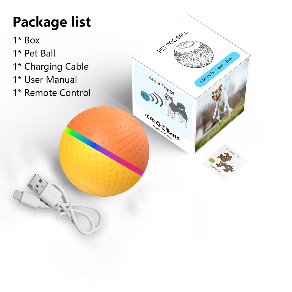 TEMU popular Amazon interactive pet automatic dog toy ball electric smart ball wicked ball O3