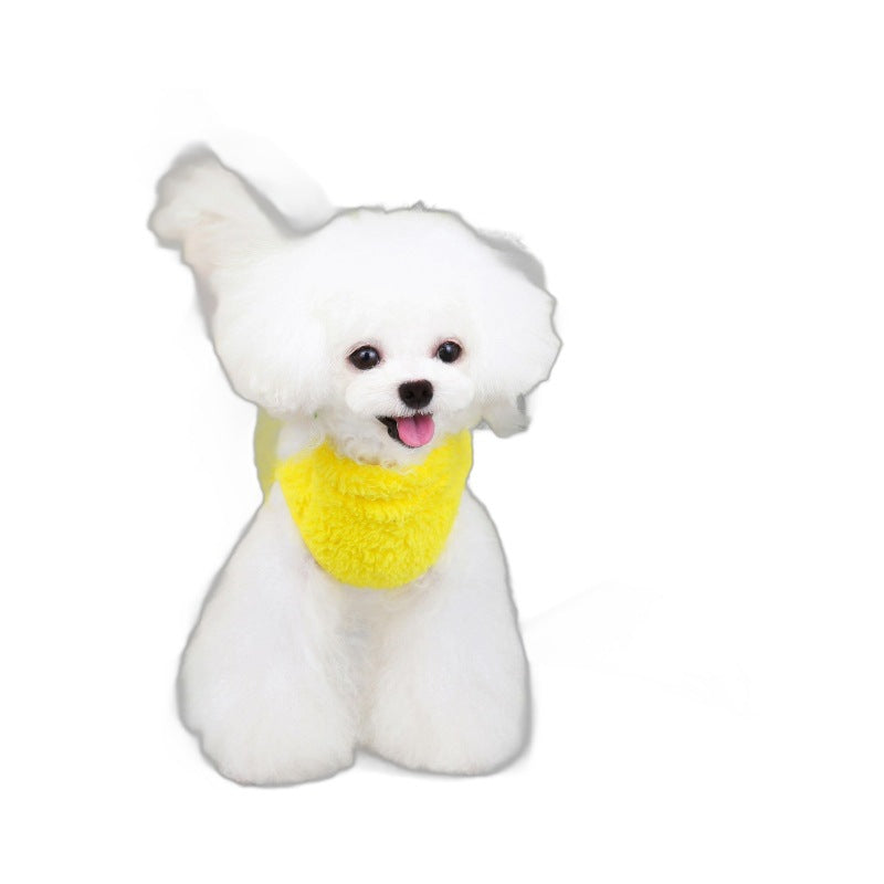 Pet clothes pet dog cat clothes pet two-leg fleece pajamas autumn and winter new 22 good luck fleece