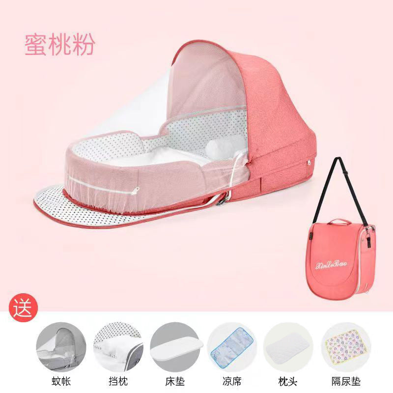 Crib portable removable bed-in-bed multifunctional foldable baby bed newborn bb crib with mosquito net